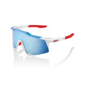 Zonnebril 100% SPEEDCRAFT TotalEnergies Team rood-wit-blauw (HIPER blauw glas)