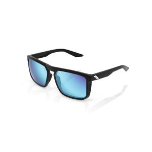 Zonnebril 100% RENSHAW zwart (blauwe glazen)