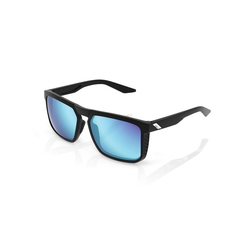 Zonnebril 100% RENSHAW zwart (blauwe glazen)