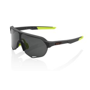 Zonnebril 100% S2 Soft Tact Cool Grey (gerookt glas)