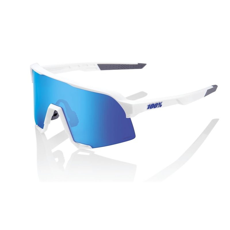 Zonnebril 100% S3 Matwit wit (HIPER blauw glas)