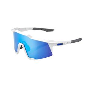 Zonnebril 100% SPEEDCRAFT wit-grijs (HIPER blauw glas)