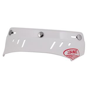 Plat vizier voor Cassida Oxygen Jawa helmen wit
