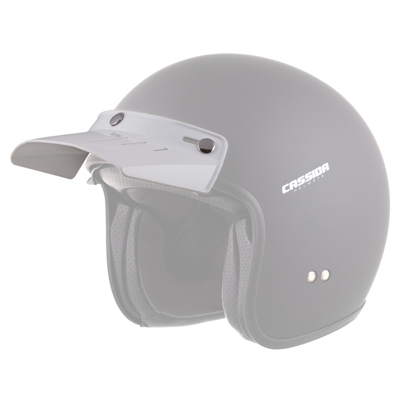 Plat vizier voor Cassida Oxygen helmen wit