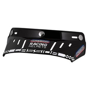 Plat vizier voor Cassida Oxygen Racing Spirit helmen zwart