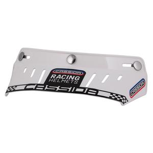 Plat vizier voor Cassida Oxygen Racing Spirit helmen wit
