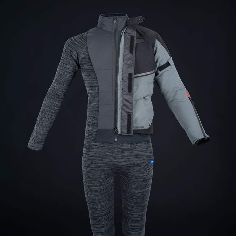 Oxford Advanced Base Layer thermisch ondergoed zwart-grijs