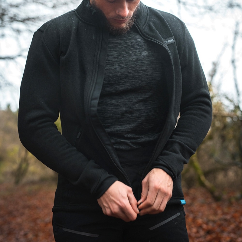 Oxford Advanced Base Layer Zwart-Grijs Thermisch T-shirt - Lange Mouw