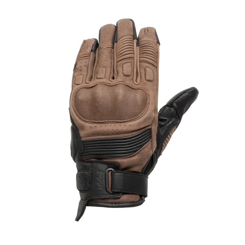 Dames motorhandschoenen BROGER Ohio vintage bruin uitverkoop