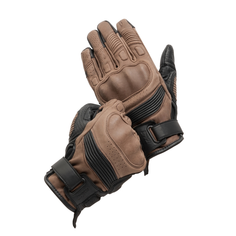 Dames motorhandschoenen BROGER Ohio vintage bruin uitverkoop