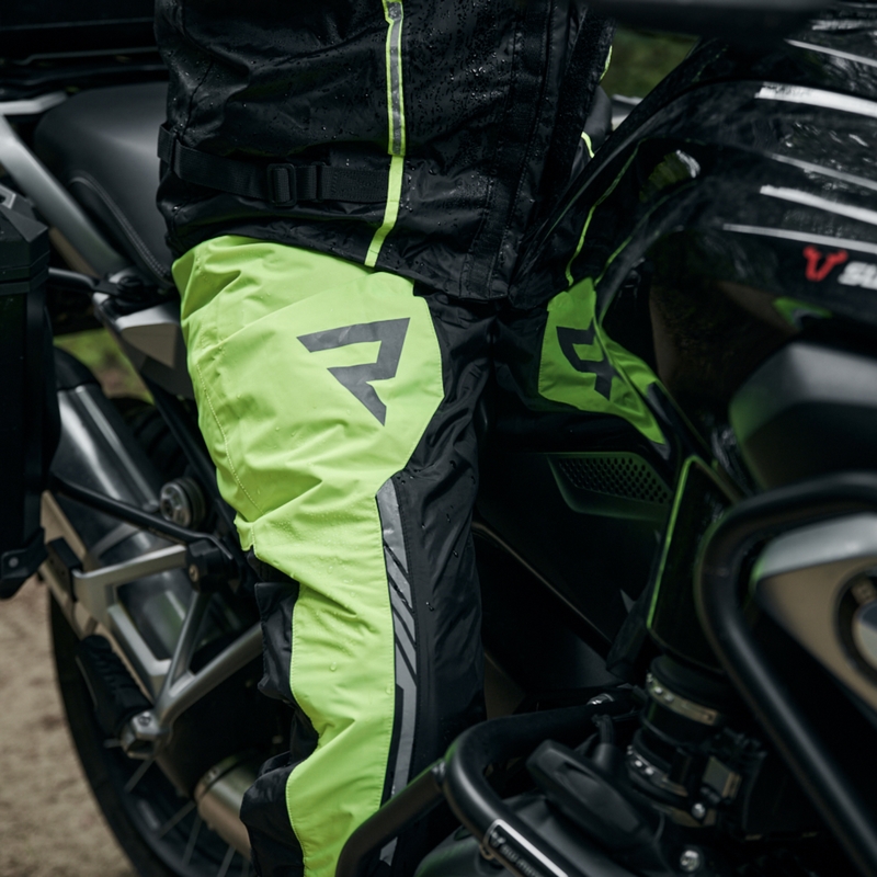 Moto kalhoty do deště Rebelhorn Patrol fluo žluto-černé