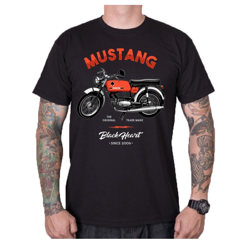 Mustang herenhemd met zwart hart