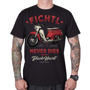 Herenshirt Zwart Hart Fichtl