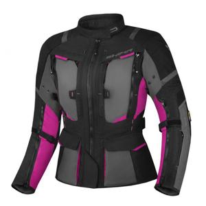 Shima Hero 2.0 dames motorjack zwart-grijs-roze