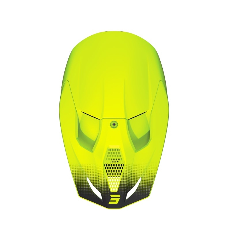 Motorcrosshelm Shot Race Raw zwart-fluo geel uitverkoop