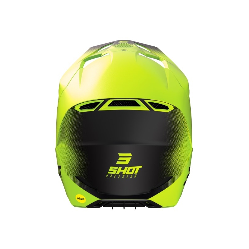 Motorcrosshelm Shot Race Raw zwart-fluo geel uitverkoop
