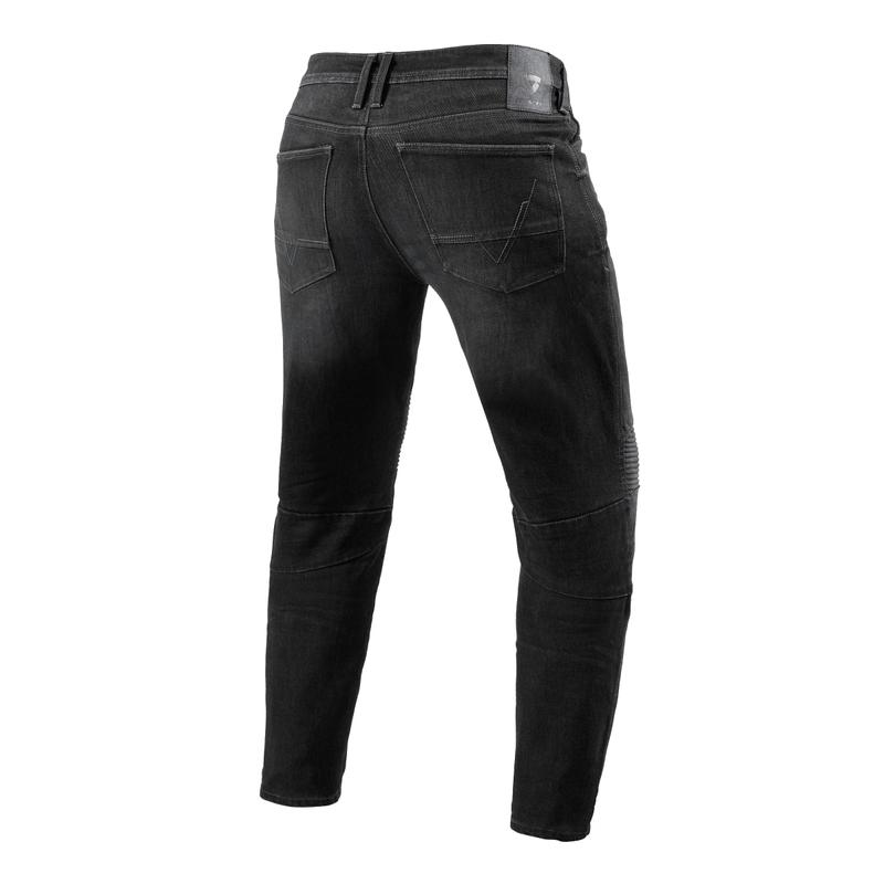 Revit Moto 2 TF Zwart Cropped Motorcycle Jeans