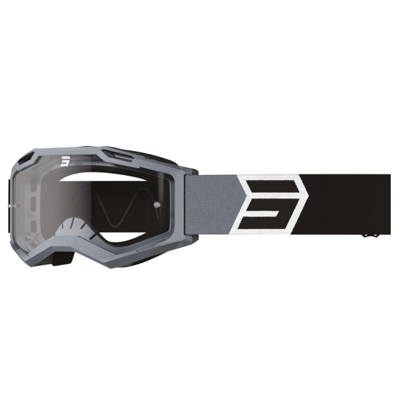 Motorcrossbril Shot Assault 2.0 Solar zwart-grijs