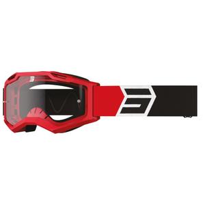 Motorcrossbril Shot Assault 2.0 Solar zwart-rood
