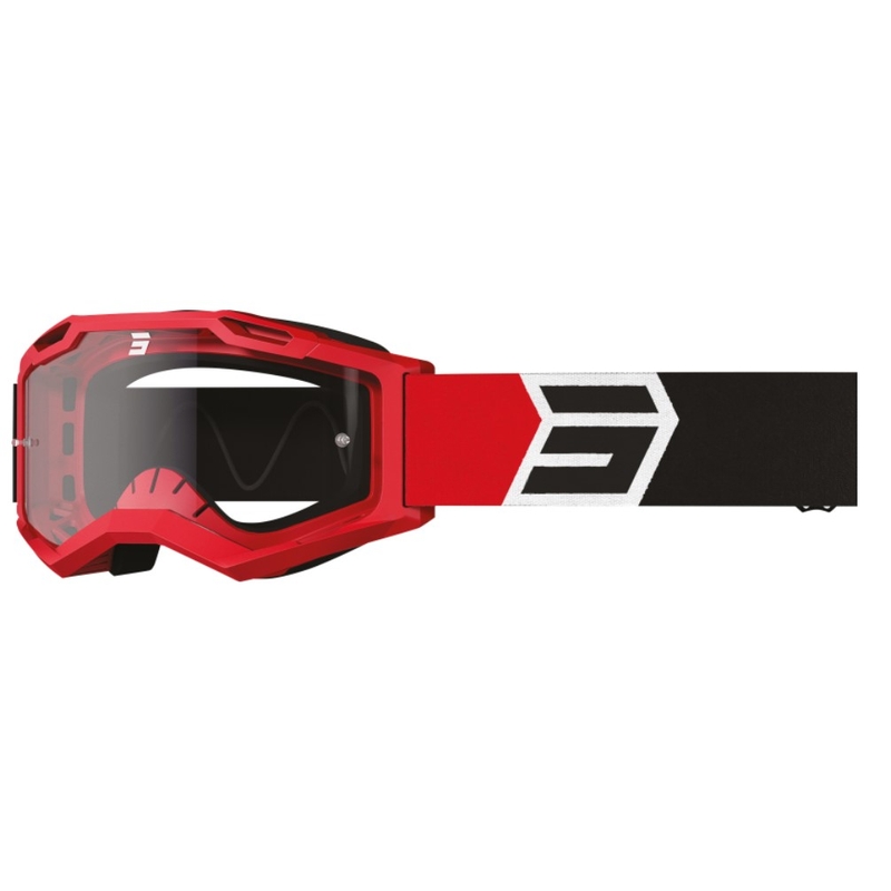 Motorcrossbril Shot Assault 2.0 Solar zwart-rood