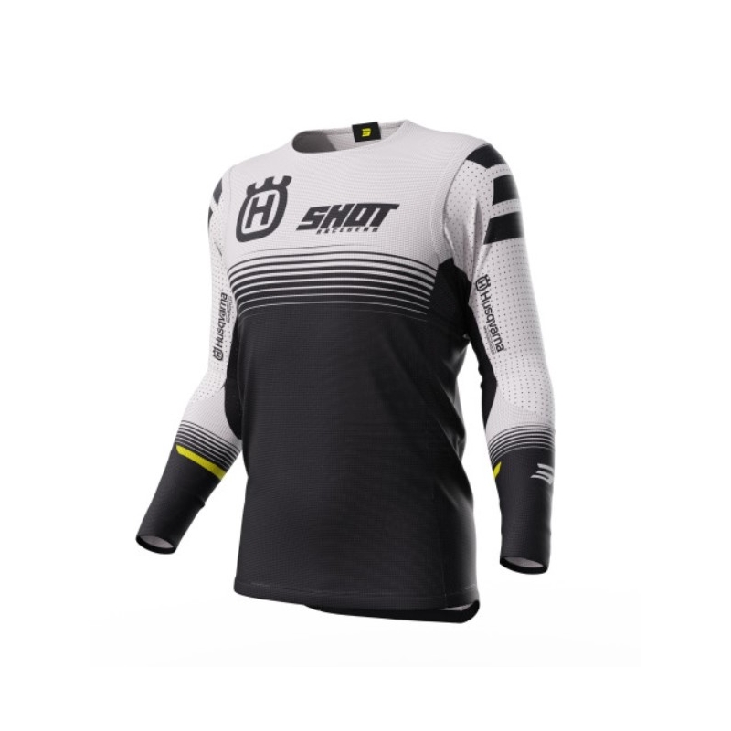 Crossshirt Shot Aerolite Husqvarna LE wit-zwart aanbieding uitverkoop