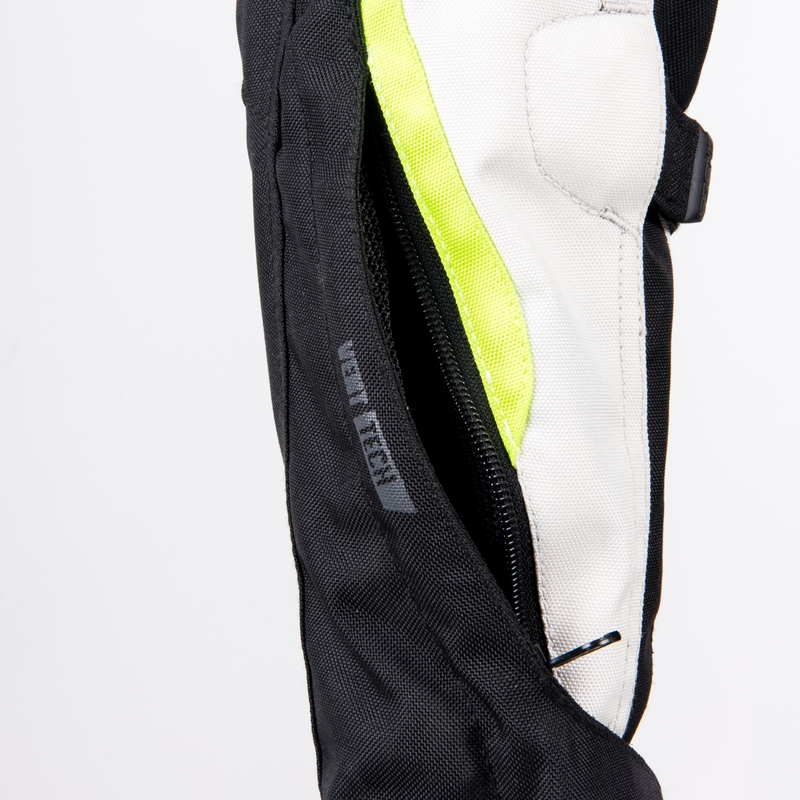 Dames Motorjack Ozone Sahara Zwart-Grijs-Fluogeel uitverkoop