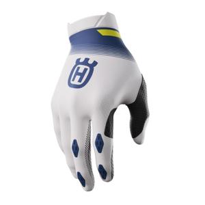 Motorcross handschoenen Shot Aerolite Husqvarna LE 2023 wit-blauw uitverkoop