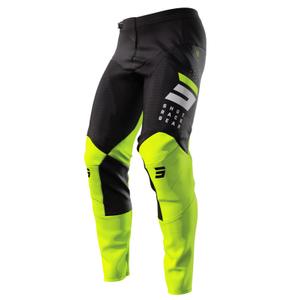 Motorcrossbroek Shot Contact Camo 2.0 zwart-fluo geel uitverkoop