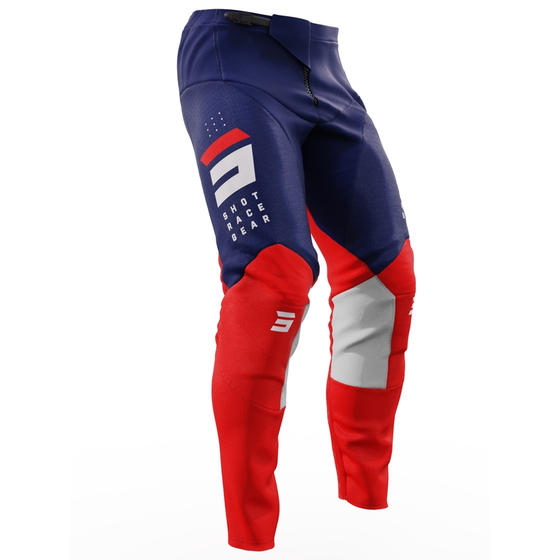 Motorcrossbroek Shot Contact Camo 2.0 rood-blauw uitverkoop