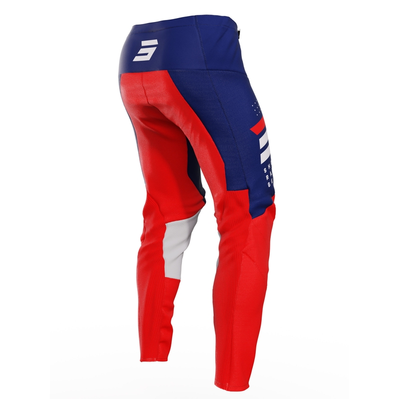 Motorcrossbroek Shot Contact Camo 2.0 rood-blauw uitverkoop