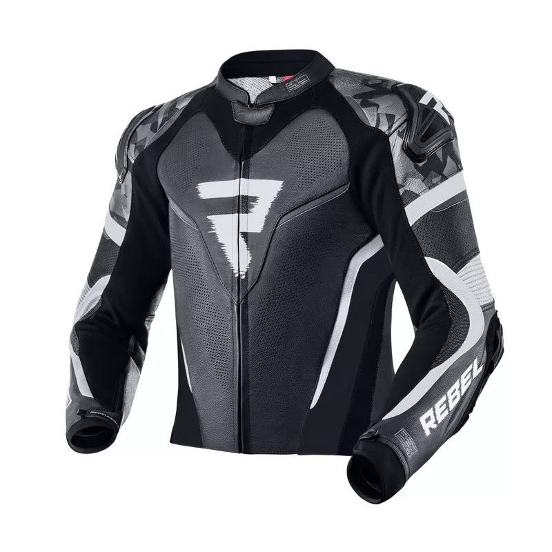 Rebelhorn Rebel zwart-wit motoroverall