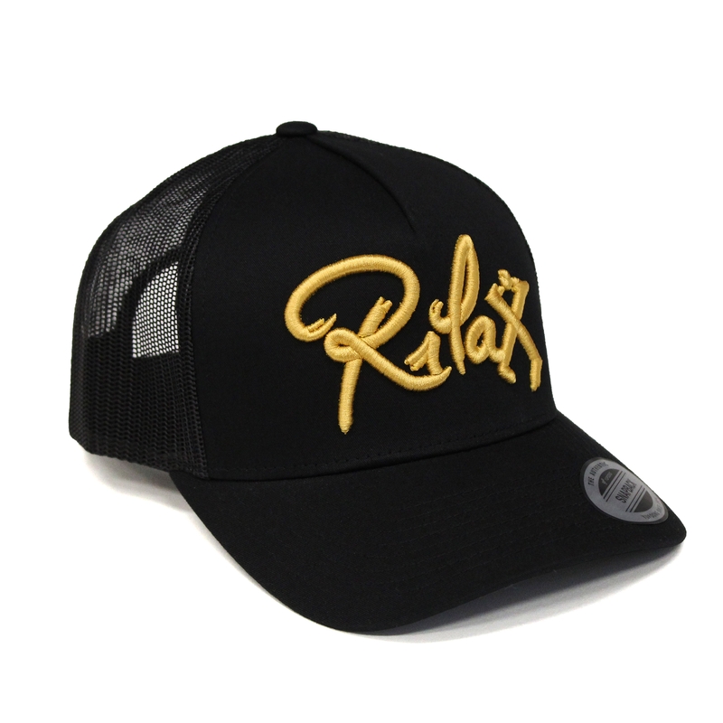 Rilax mesh pet zwart-goud
