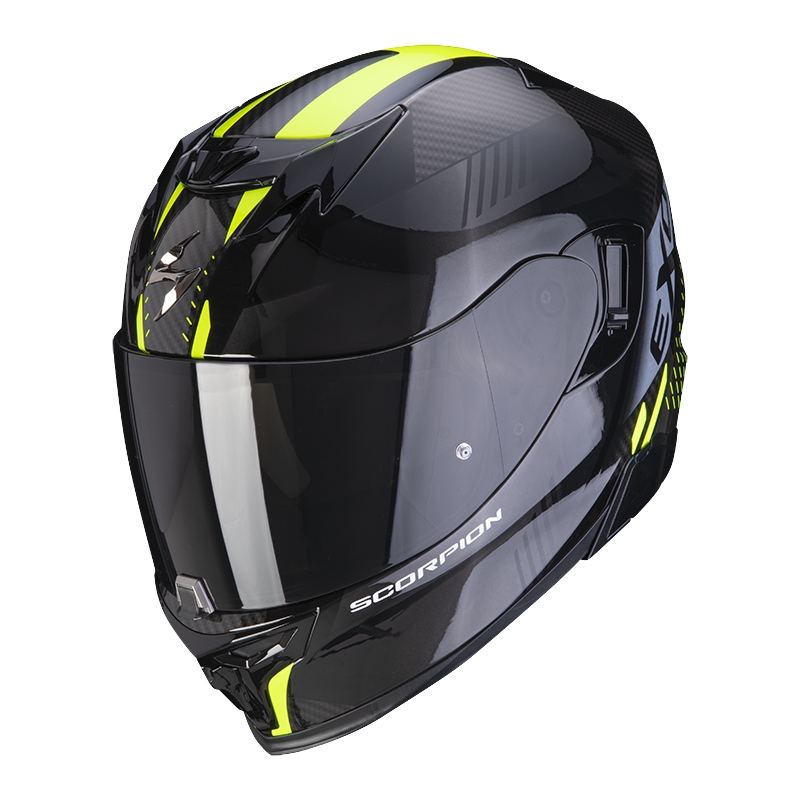 Integrální přilba na motorku Scorpion EXO-520 EVO Air Laten černo-fluo žlutá