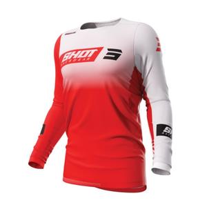 Motorcross trui Shot Contact Scope rood en wit uitverkoop