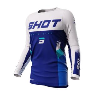 Motorcross trui Shot Contact Tracer blauw en wit uitverkoop