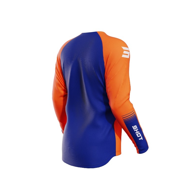 Motorcross trui Shot Contact Tracer blauw-oranje uitverkoop