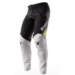 Motorcrossbroek Shot Contact Tracer zwart-wit-geel uitverkoop