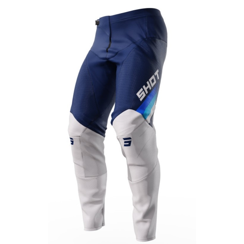 Motorcrossbroek Shot Contact Tracer wit-blauw uitverkoop