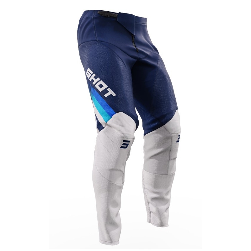 Motorcrossbroek Shot Contact Tracer wit-blauw uitverkoop