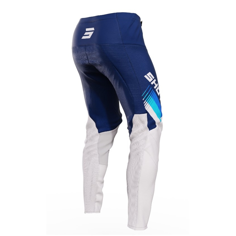 Motorcrossbroek Shot Contact Tracer wit-blauw uitverkoop
