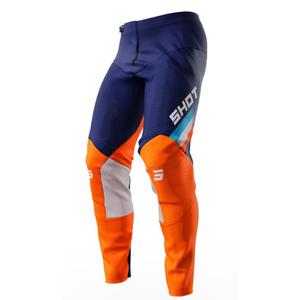 Motorcrossbroek Shot Contact Tracer blauw-oranje uitverkoop