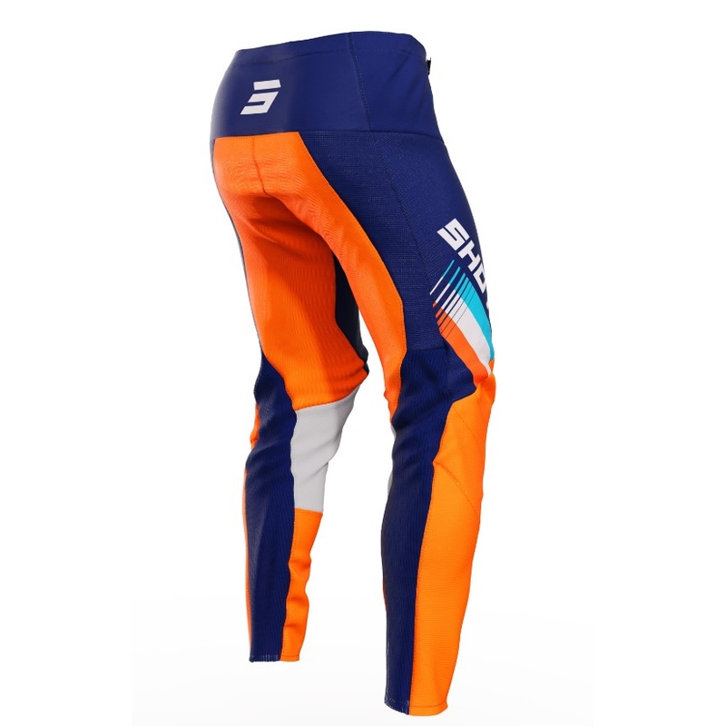 Motorcrossbroek Shot Contact Tracer blauw-oranje uitverkoop