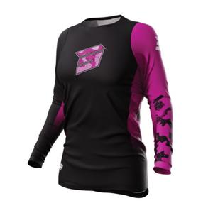Dames motocrosstrui Shot Contact Shelly 2.0 zwart met roze uitverkoop