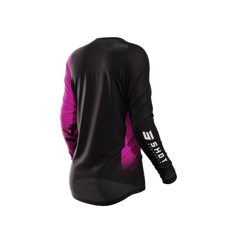 Dames motocrosstrui Shot Contact Shelly 2.0 zwart met roze uitverkoop