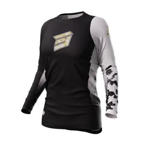 Dames motocrosstrui Shot Contact Shelly 2.0 zwart-wit-bruin uitverkoop