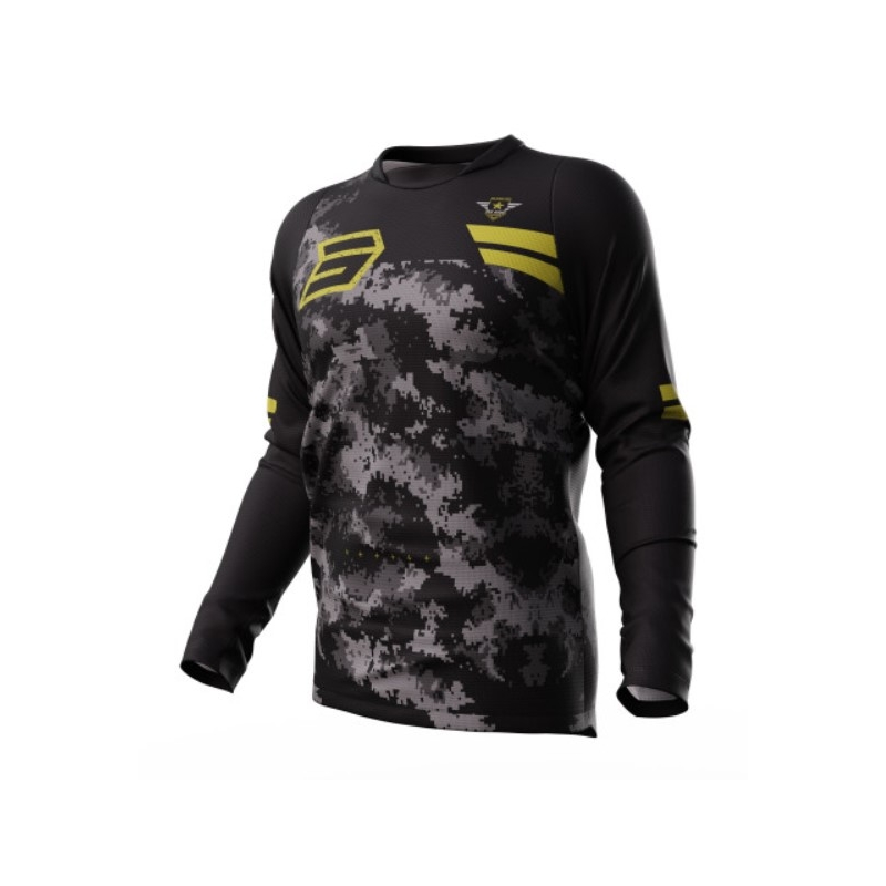 Motorcross trui Shot Devo Army zwart-grijs-goud uitverkoop