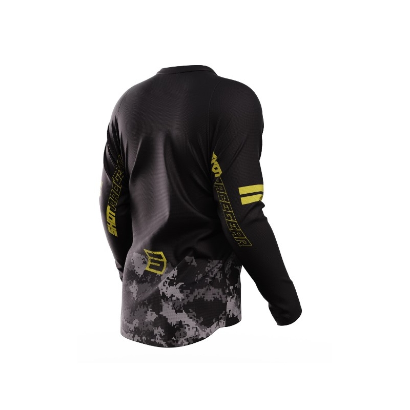 Motorcross trui Shot Devo Army zwart-grijs-goud uitverkoop
