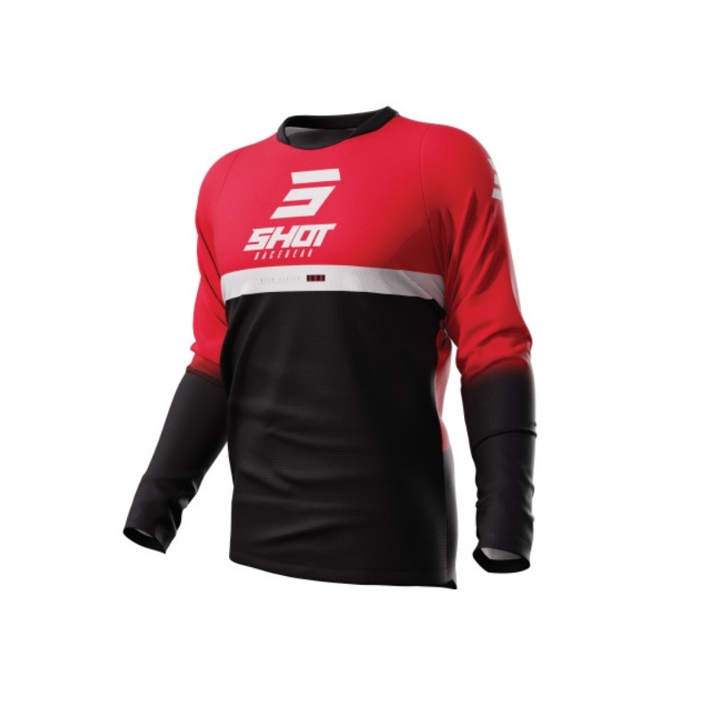 Motorcross trui Shot Devo Reflex zwart-rood uitverkoop
