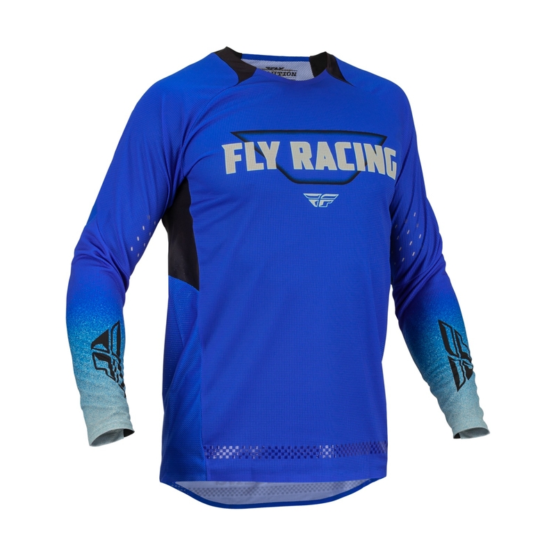 Motorcross trui FLY Racing Evolution DST. zwart-blauw uitverkoop