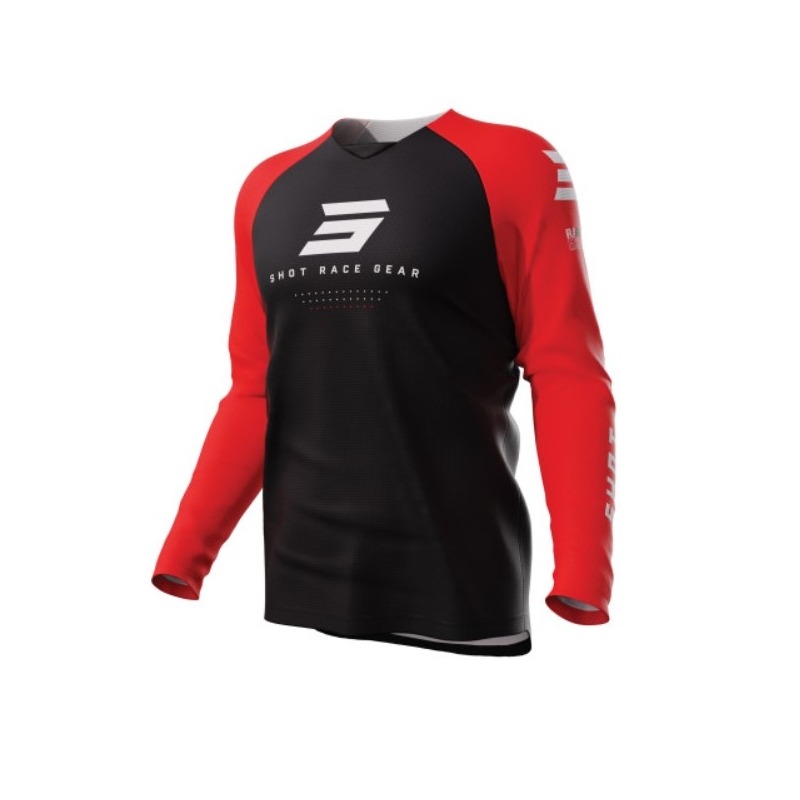 Motorcross trui Shot Raw Escape zwart-rood uitverkoop